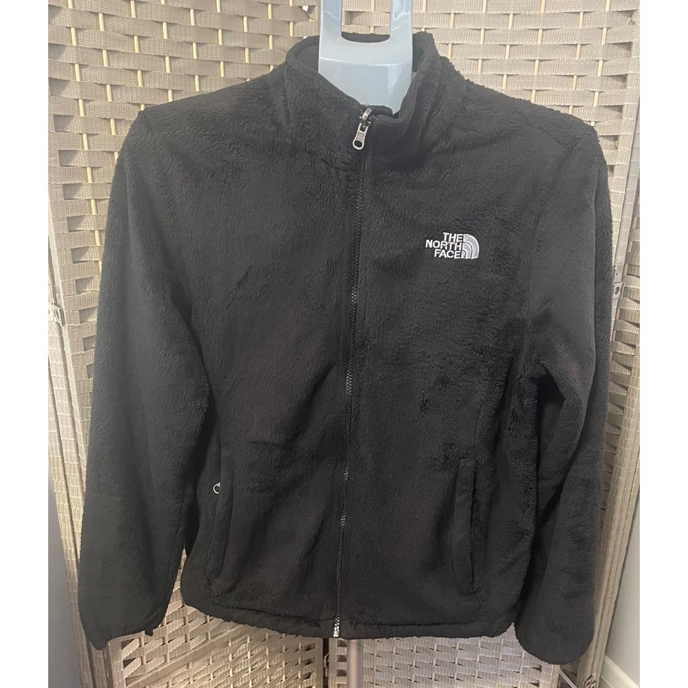 The North Face Osito 2 Fleece Jacket Black Full Zip Womens Large AAHY F12